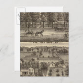 イーストパーク、レーシンとオークランドファーム ポストカード (正面/裏面)