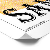 イーストビーチサンタバーバラカリフォルニアレトロビーチ1 ポスター (角)