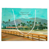 イーストビーチサンタバーバラ抱き枕 ラージペーパーバッグ (裏面)