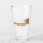 イーストビーチジョージアサンパームツリーズ タンブラーグラス (正面)