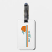 イーストビーチジョージアサンパームツリーズ ラゲッジタグ (裏面縦)