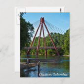 イーストフォークホワイトリバーでの釣り ポストカード (正面/裏面)