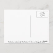 イーストフォークホワイトリバーでの釣り ポストカード (裏面)