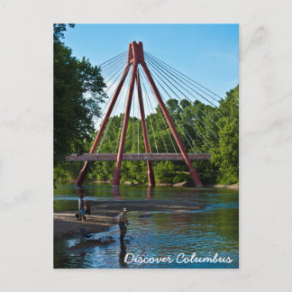 イーストフォークホワイトリバーでの釣り ポストカード