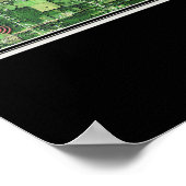 イーストフォークレイク州パークオハイオ衛星マップ ポスター (角)