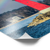 イーストブレイクウォーターライトハウスマニスティクミシガン フォトプリント            (角)