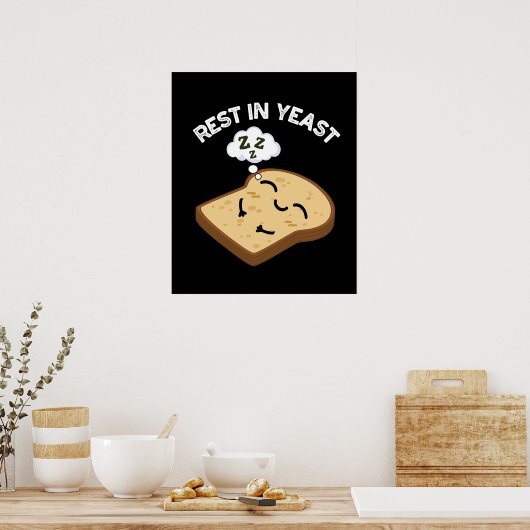 イーストブレッドおもしろいパンダークBG ポスター (キッチン)