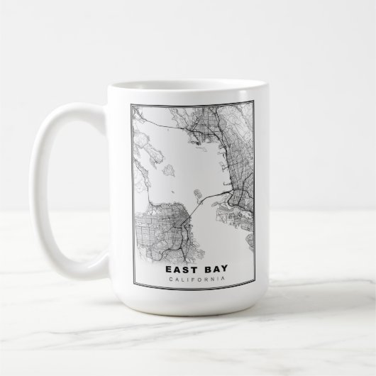 イーストベイ地図 コーヒーマグカップ (左)