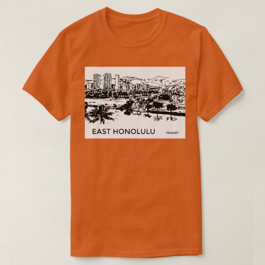 イーストホノルルハワイTシャツ Tシャツ (デザイン正面)