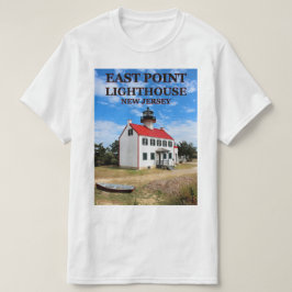イーストポイントライトハウス、ニュージャージーTシャツ Tシャツ