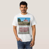 イーストポイントライトハウス、ニュージャージーTシャツ Tシャツ (正面フル)
