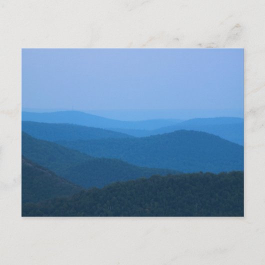 イーストマウンテンベルクシャーからのディーフィールドリバー ポストカード (正面)