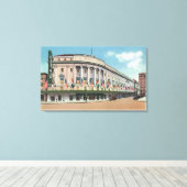 イーストマンシアター&スクールの外観 キャンバスプリント (インサイチュ (ウッドフロア))