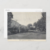 イーストメイン通り、フリーホールド、NJ、ヴィンテージ ポストカード (正面/裏面)