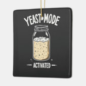 イーストモード活性化ベーキング料理シェフ セラミックオーナメント (左)