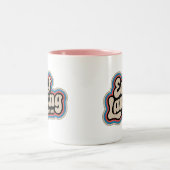 イーストランシング70sレトロミシガンヴィンテージコーヒーマグ ツートーンマグカップ (中央)