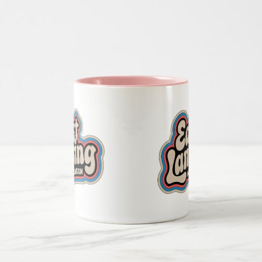 イーストランシング70sレトロミシガンヴィンテージコーヒーマグ ツートーンマグカップ (中央)