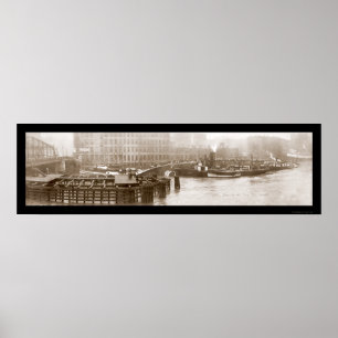 イーストランド船の難破船の写真1915 ポスター