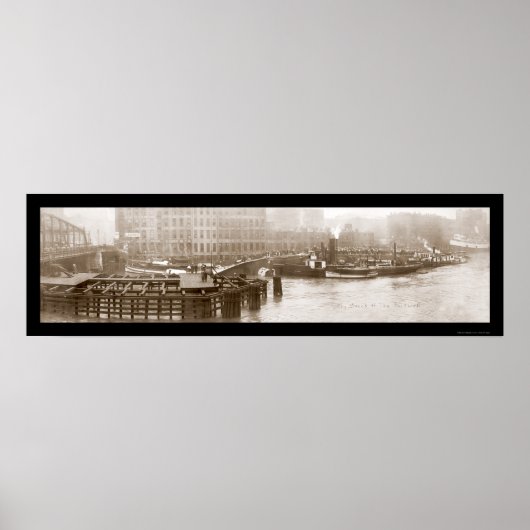 イーストランド船の難破船の写真1915 ポスター (正面)