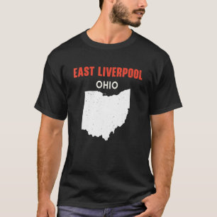 イーストリバプールオハイオUSA州アメリカトラベルオヒオ Tシャツ
