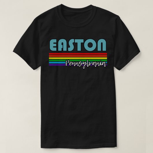イーストンペンシルバニアプライドイーストンLGBTギフトLGBTQ Tシャツ (デザイン正面)