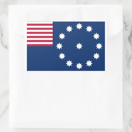 イーストン国旗の磁石 長方形シール (バッグ)