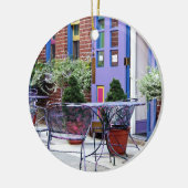 イーストンPA – 屋外シーティング セラミックオーナメント (左)