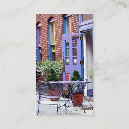 イーストンPA – 屋外シーティング 名刺 (裏面)