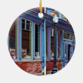 イーストンPA -通りとオープンドア セラミックオーナメント (裏面)