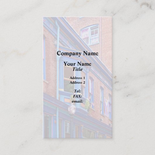 イーストンPA -通りウィンドベイウィンドウ 名刺 (正面)