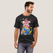 イースト自閉症啓発 ノーム 愛を受け入れる 理解する 愛する Tシャツ (正面フル)