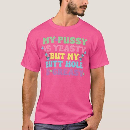 イースト菌がテーマの不適切な大人向けお笑い面白グッズ Tシャツ (正面)