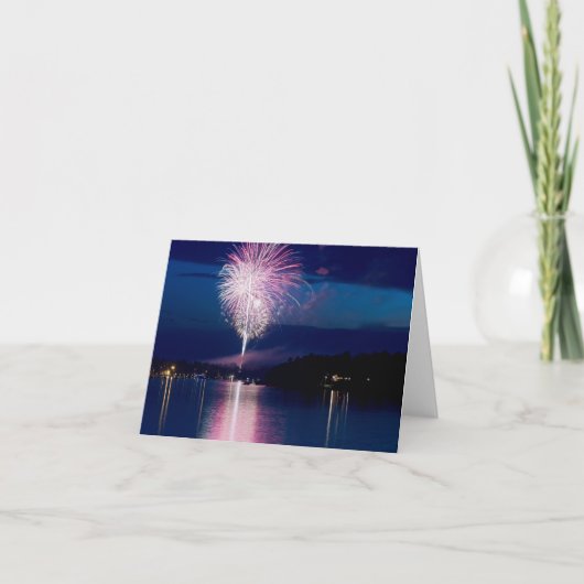 イースト・ガル湖での花火大会 カード (正面)