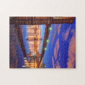 イースト・リバーのブルックリン橋、マンハッタン ジグソーパズル (横)