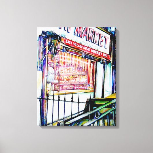 イースト・ヴィレッジの知恵の庭 キャンバスプリント (正面)