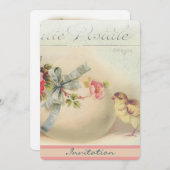 イースビクトリアンターシックと卵 招待状 (正面/裏面)