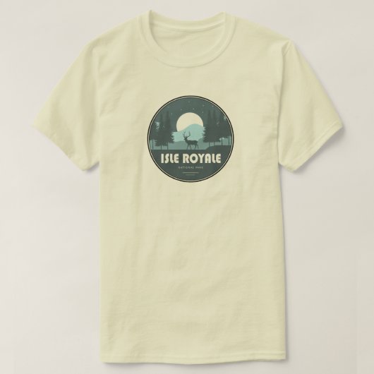 イースルロイヤル国立公園のシカ Tシャツ (デザイン正面)