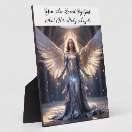 イーゼルがついた卓上のプラークが大好き フォトプラーク (側面)