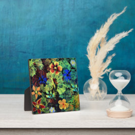 イーゼルのカラープラークの中にある フォトプラーク