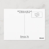 イーゼルの自画像 ポストカード (裏面)