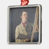 イーゼルの隣に坐る自画像1825年 メタルオーナメント (左)