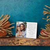 イーゼルカスタム付きゴッドマザーと子供の歯垢 フォトプラーク (側面)