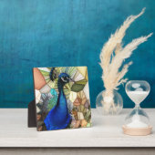 イーゼルカラフル付き孔雀モザイクプラーク フォトプラーク (インサイチュ)