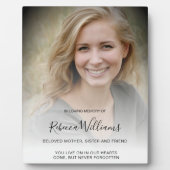 イーゼルパーソナライズされたスタンドの写真とメッセージ フォトプラーク (正面)