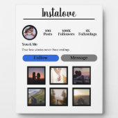 イーゼルパーソナライズされた付き卓上プラーク フォトプラーク (正面)