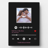 イーゼルパーソナライズされた付き卓上プラーク フォトプラーク (正面)