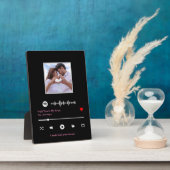 イーゼルパーソナライズされた付き卓上プラーク フォトプラーク (側面)