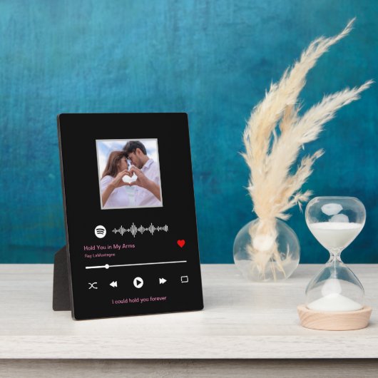 イーゼルパーソナライズされた付き卓上プラーク フォトプラーク (側面)