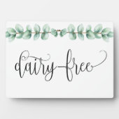 イーゼルプラーク付き乳製品フリーのユーカリプタス卓上 フォトプラーク (正面)