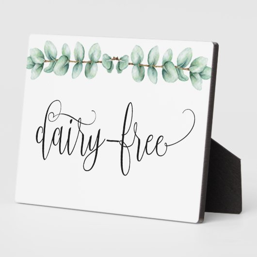 イーゼルプラーク付き乳製品フリーのユーカリプタス卓上 フォトプラーク (側面)